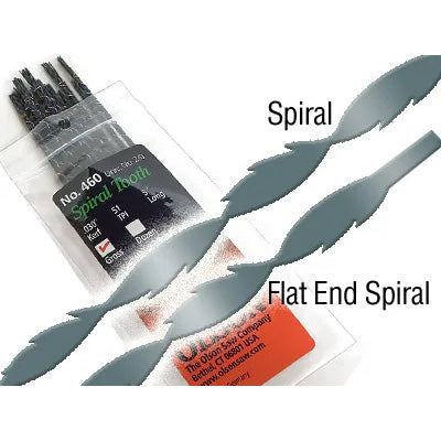 Olson #4 5in Flat End Spiral Scroll Saw Blade
