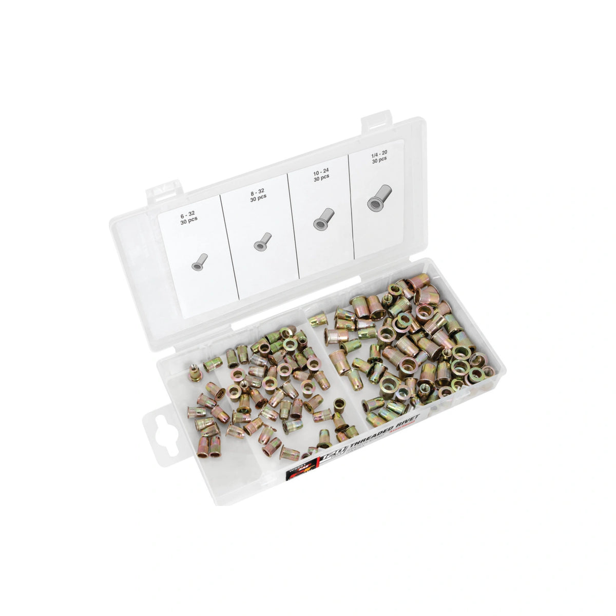 performance tool sae threaded rivet assortment w5251 (PLW5251)