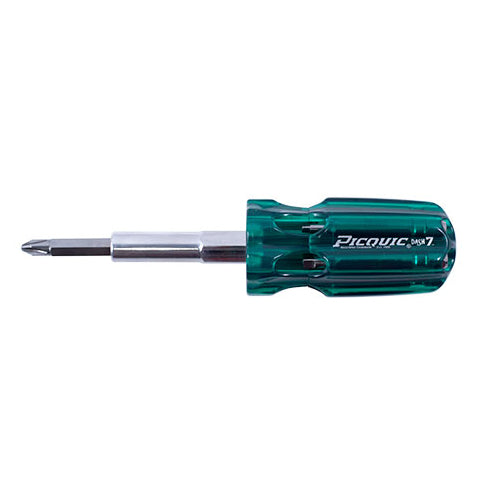 PICQUIC DASH Compact 7-in1 Magnetic Multi-Bit Screwdriver