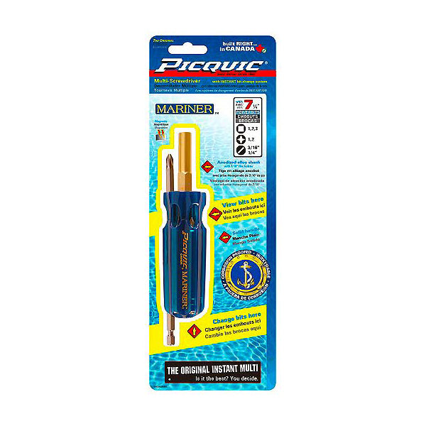 PICQUIC Mariner 7-in1 Magnetic Multi-Bit Screwdriver