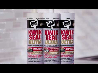 DAP 162ml Kwik Seal Ultra Advanced Kitchen & Bath Sealant - Clear