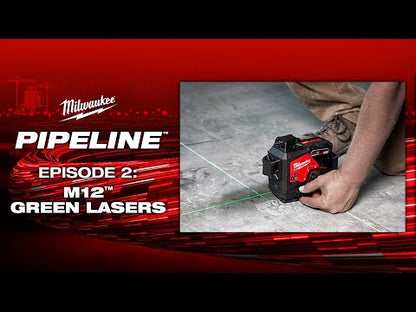 Milwaukee 3622-21 M12 Green Cross-Line and Plumb Points Laser Level Kit