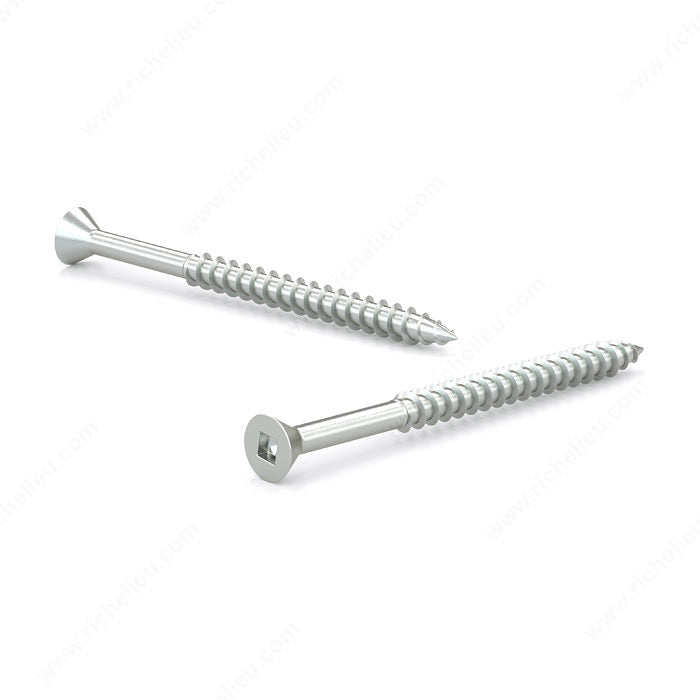 Reliable Fasteners #8 x 1-1/2in Flat Head Zinc-Plated Wood Screws - 100pk