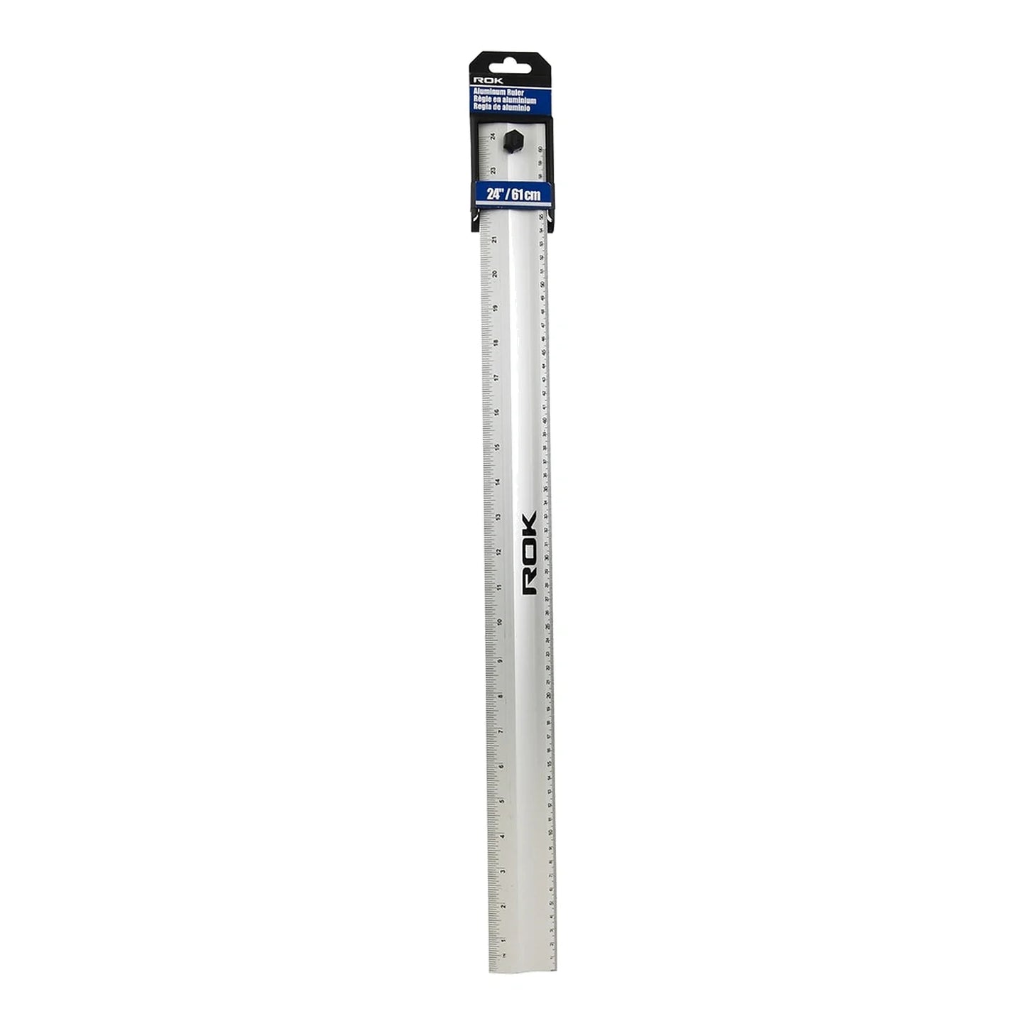 ROK 28342 24 in aluminum ruler in retail header packaging