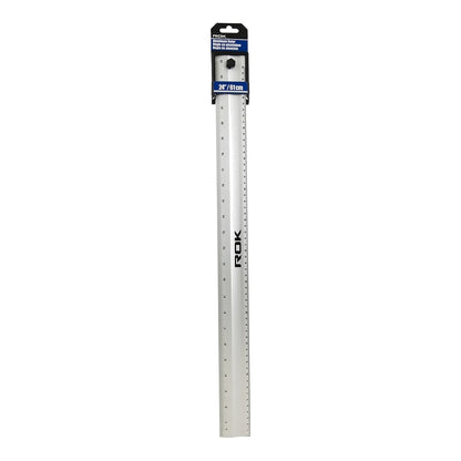 ROK 28342 24 in aluminum ruler in retail header packaging