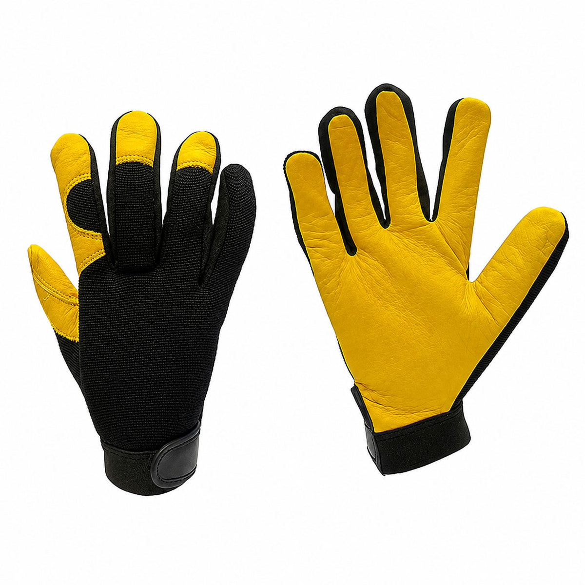 ROK Leather Mechanic's Work Gloves - Extra Large