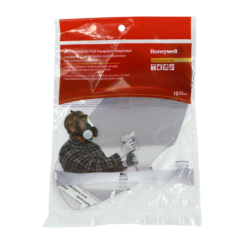 Honeywell Lens Cover Peel-Aways for Full Face Respirator - 15pk