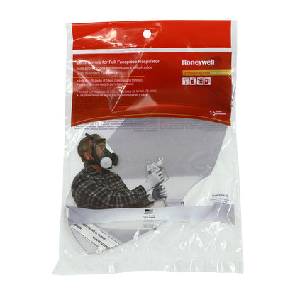 Honeywell Lens Cover Peel-Aways for Full Face Respirator - 15pk