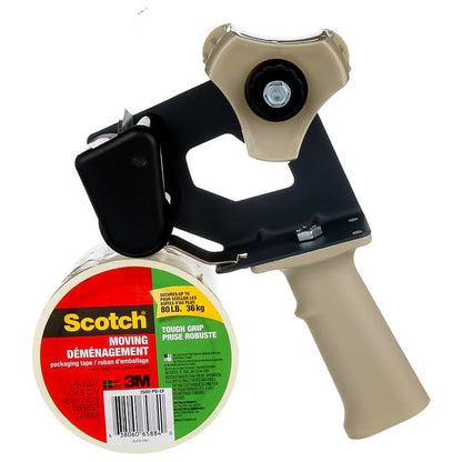Scotch Tough Grip Moving Packaging Tape with Dispenser 3500-PD-ESF 1.88 Inch x 54.6 Yd (48 Mm x 50 M)