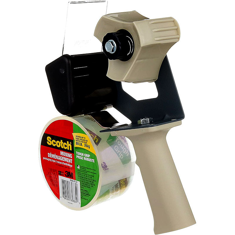 Scotch Tough Grip Moving Packaging Tape with Dispenser 3500-PD-ESF 1.88 Inch x 54.6 Yd (48 Mm x 50 M)