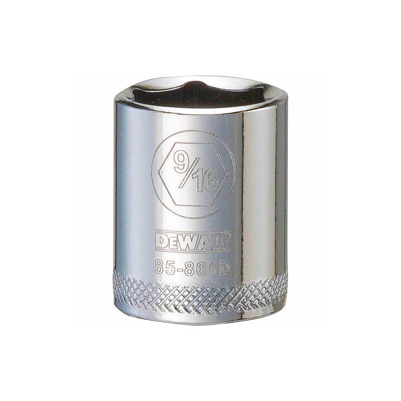 DeWalt 9/16in 1/4in Drive 6pt SAE Socket
