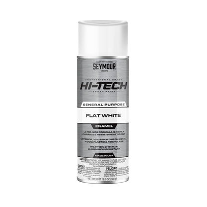 Seymour 12oz Hi-Tech Enamel Spray Paint - Flat White