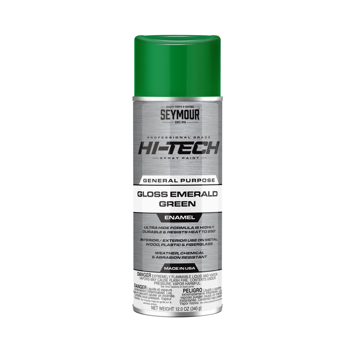 Seymour 12oz Hi-Tech Enamel Spray Paint - Gloss Green