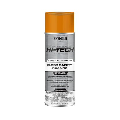 Seymour 12oz Hi-Tech Enamel Spray Paint - Gloss Safety Orange