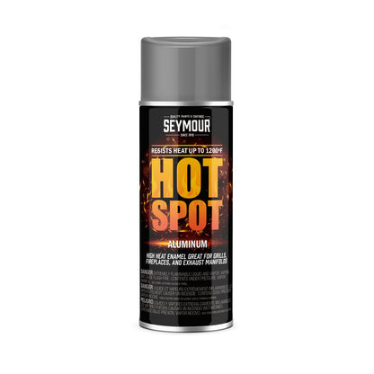 Seymour 12oz HOT SPOT Hi-Heat Resistant Spary Paint - Aluminum