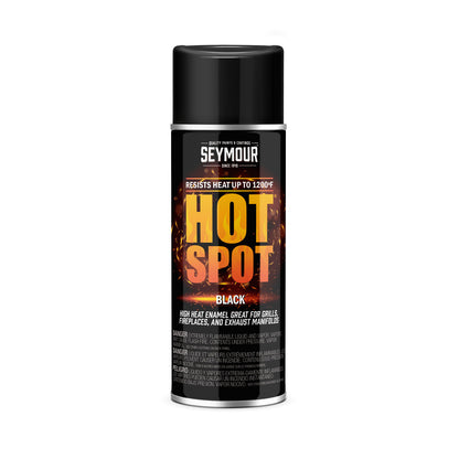 Seymour 12oz HOT SPOT Hi-Heat Resistant Spary Paint - Black