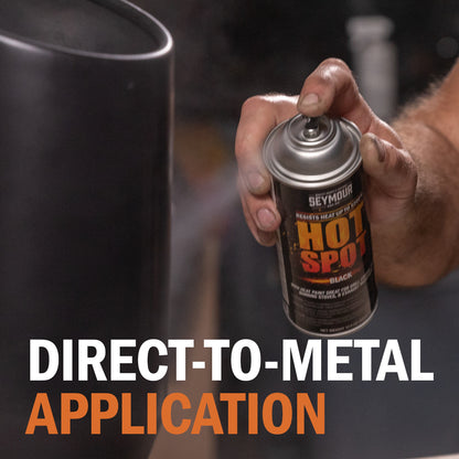 Seymour 12oz HOT SPOT Hi-Heat Resistant Spary Paint - Black