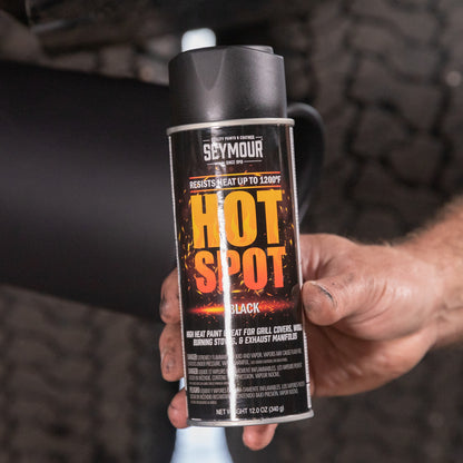 Seymour 12oz HOT SPOT Hi-Heat Resistant Spary Paint - Black