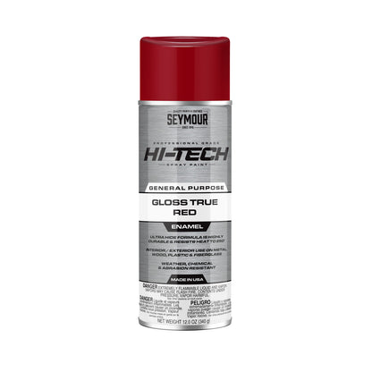 Seymour 12oz Hi-Tech Enamel Spray Paint - Gloss True Red