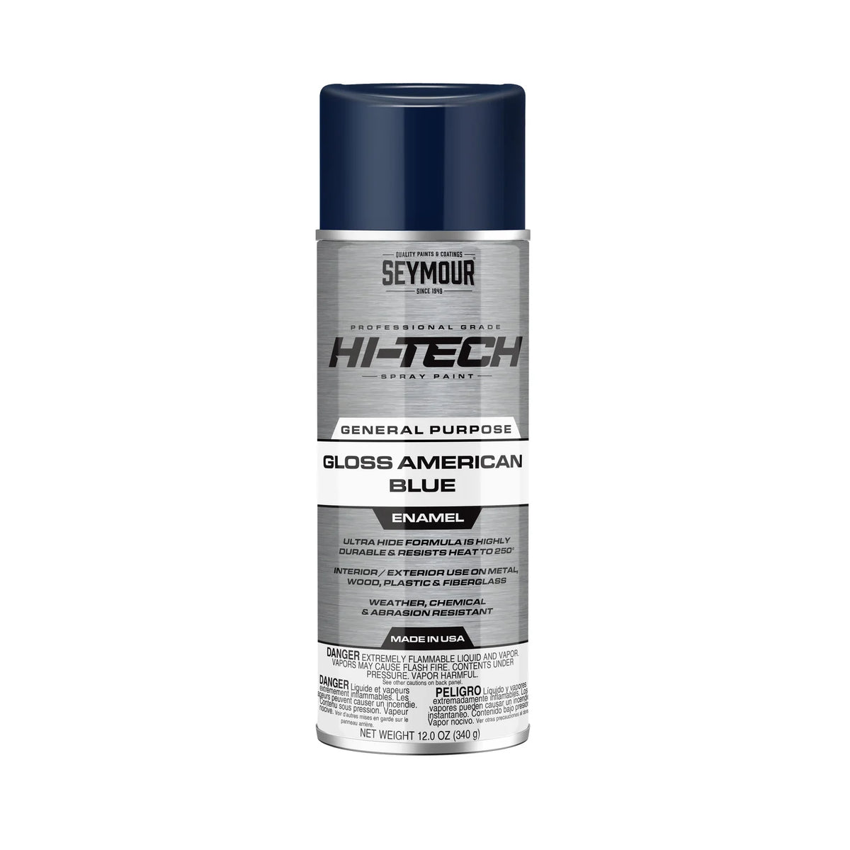 Seymour 12oz Hi-Tech Enamel Spray Paint - Gloss Blue