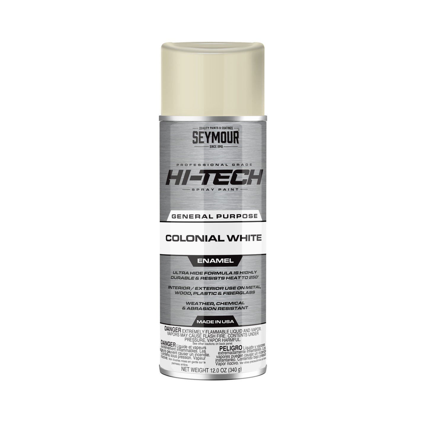 Seymour 12oz Hi-Tech Enamel Spray Paint - Gloss Colonial White