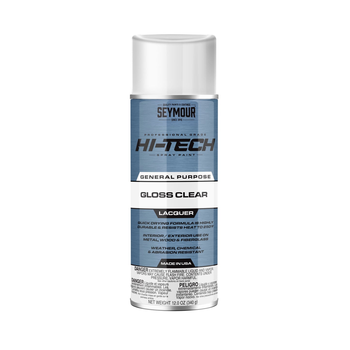Seymour 12oz Hi-Tech Lacquers Spray Paint - Gloss Clear