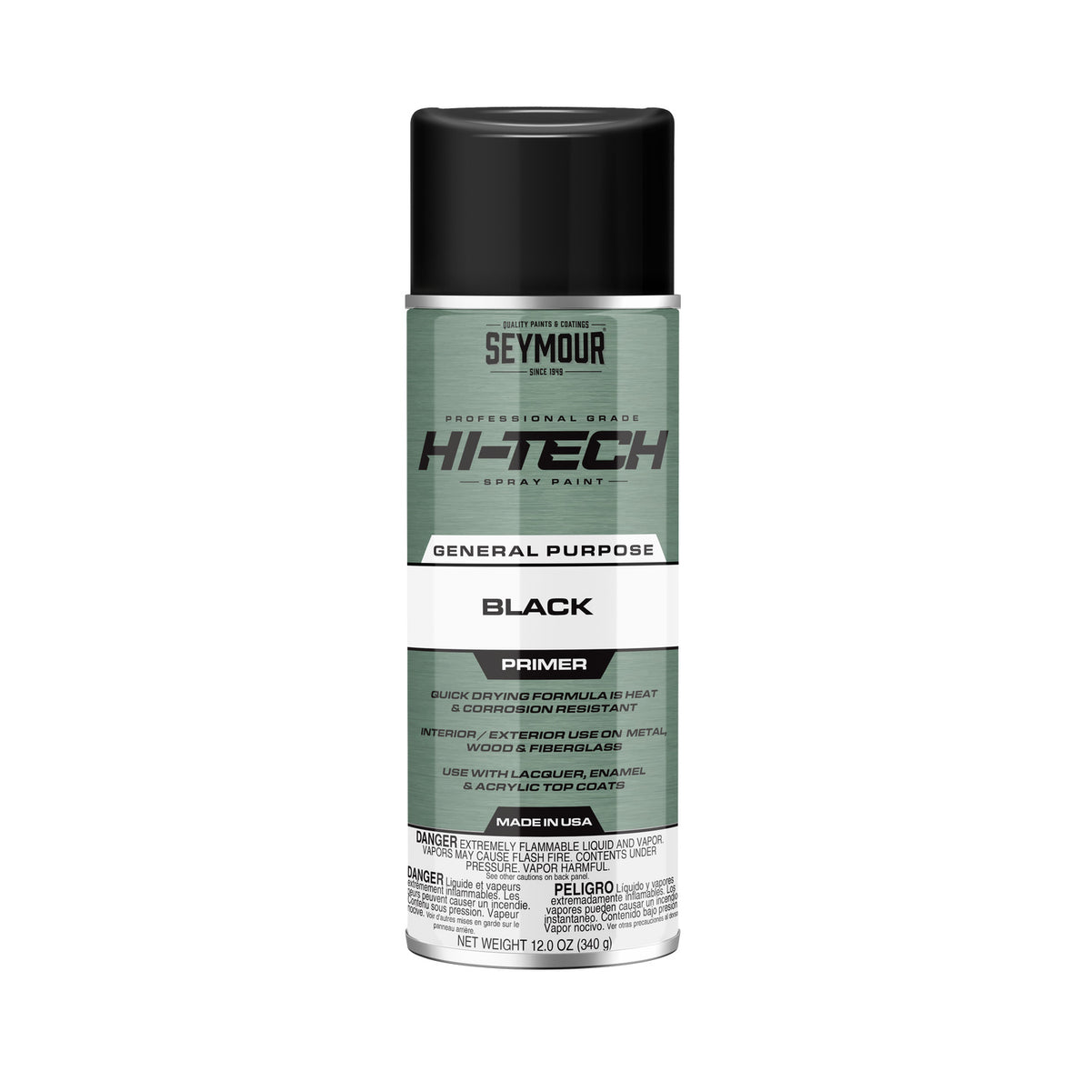 Seymour 12oz High Tech Spraypaint Primer - Black