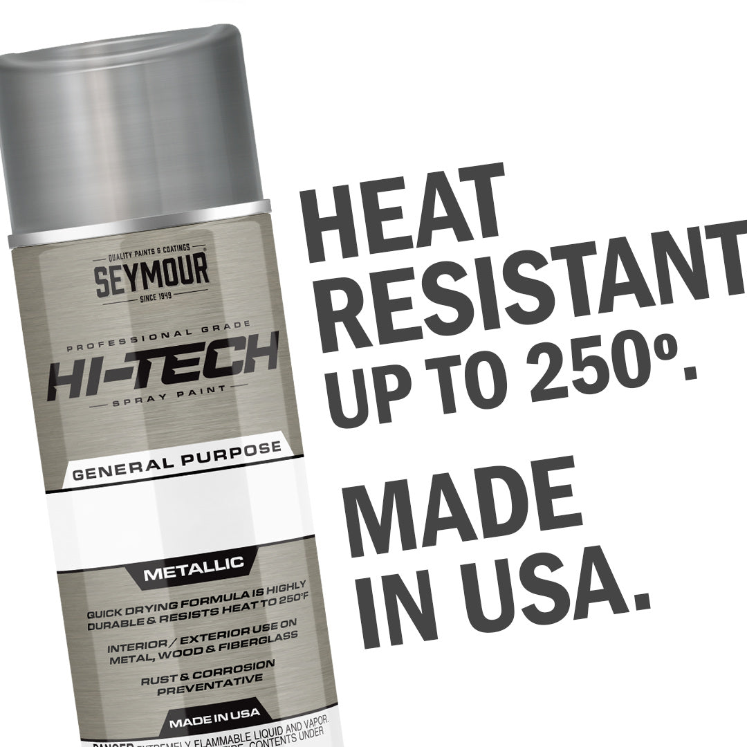 Seymour 12oz Hi-Tech Metallic & Lacquers Spray Paint - Gold Metallic