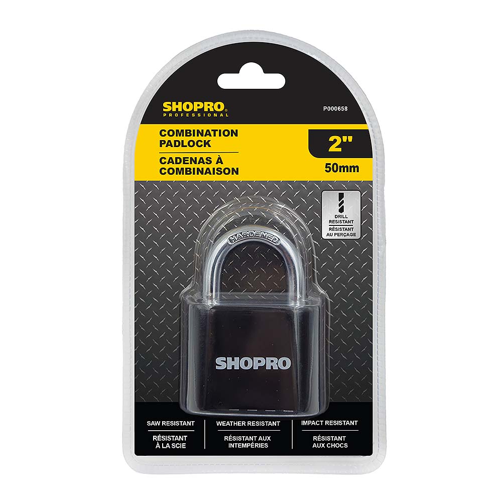 SHOPRO 2in Combination Padlock