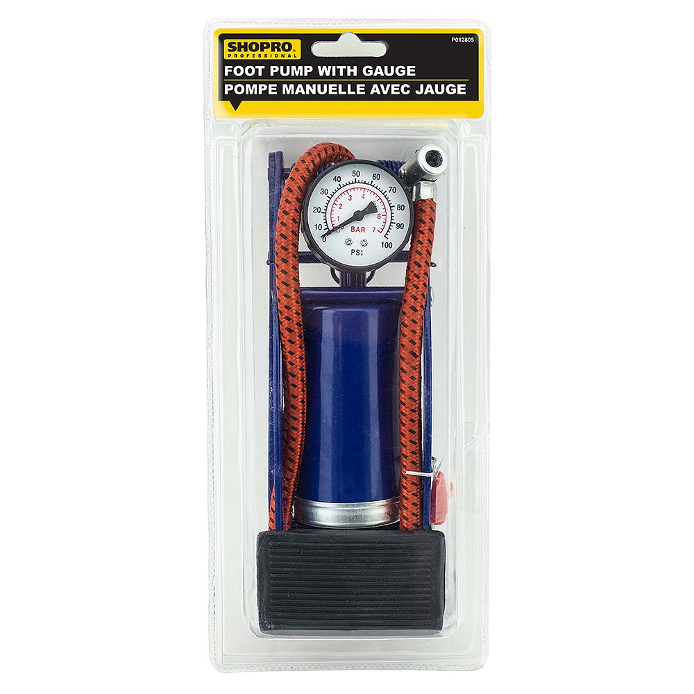 SHOPRO Foot Pump with Gauge