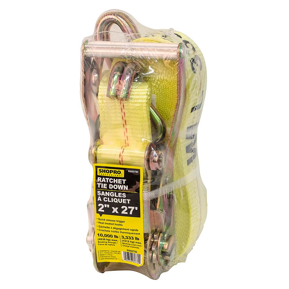 SHOPRO 2in x 27' Ratchet Tie Down