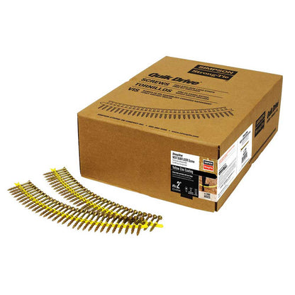 SIMPSON Strong-Tie Strong-Drive WSV #9 x 1-3/4in T25 Flat Head, Collated Subfloor Screw, Yellow Zinc - 1000pk