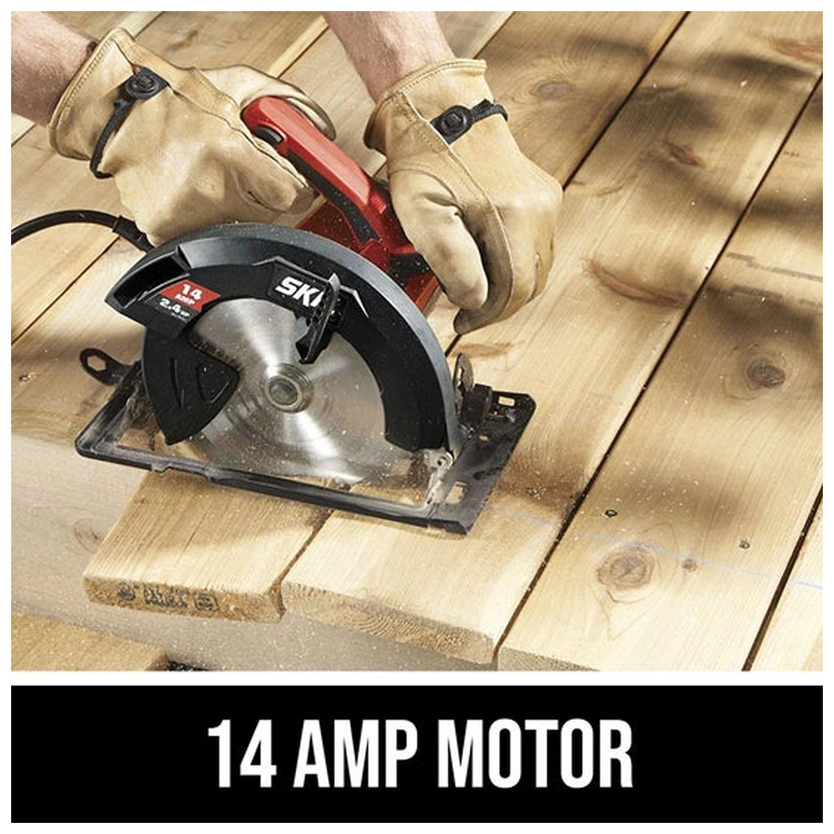 SKIL 5180-01 14 amp motor feature graphic in English