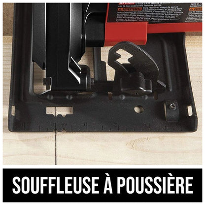 SKIL 5180-01 integrated dust blower feature graphic in French