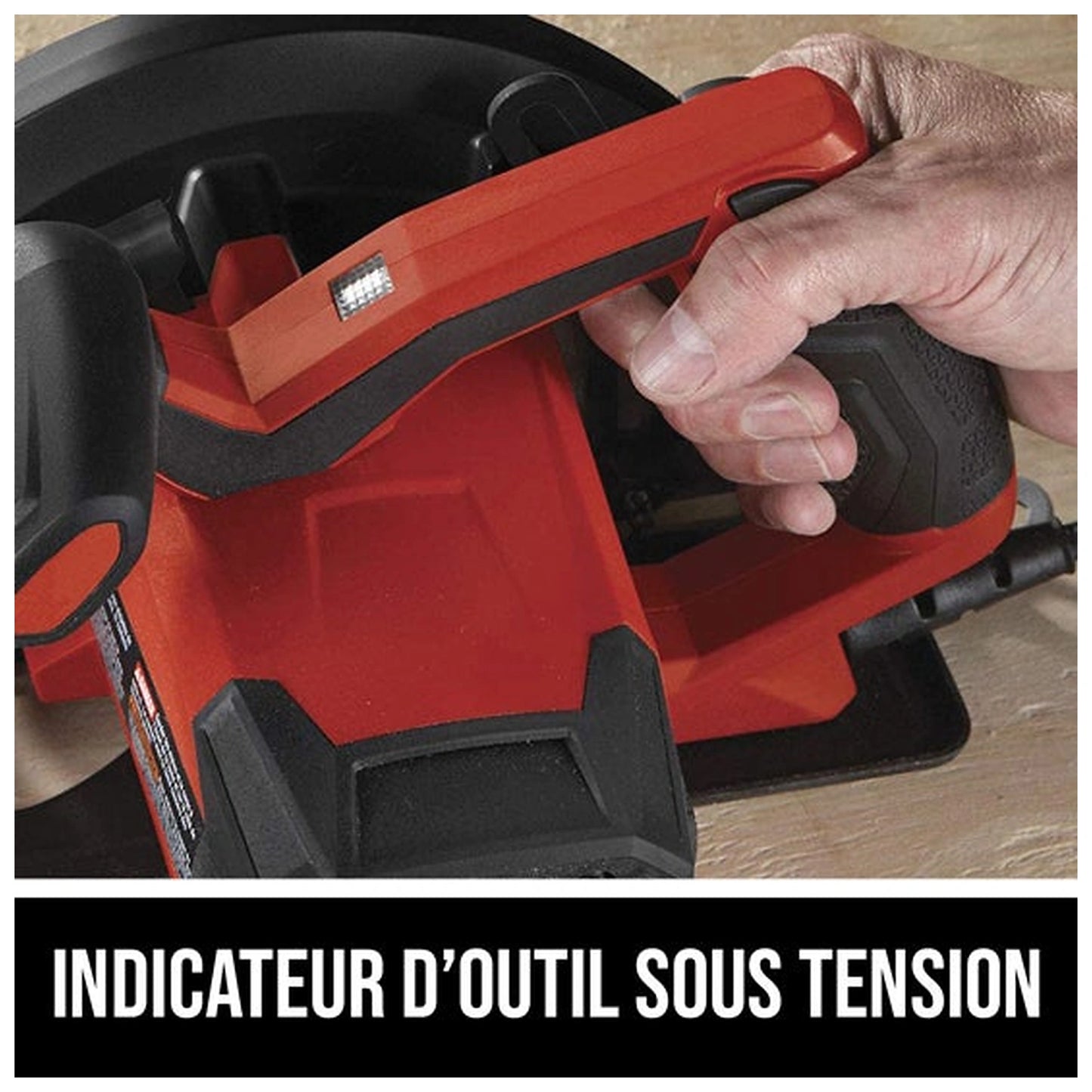 SKIL 5180-01 power-on indicator feature graphic in French