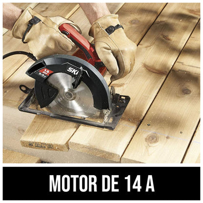SKIL 5180-01 14 amp motor feature graphic in Spanish