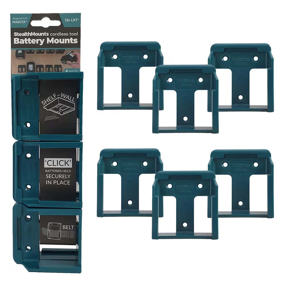 StealthMounts Makita 18V Battery Mounts - 6pk