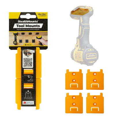 StealthMounts DeWalt 18V / 20V Tool Mounts - 4pk