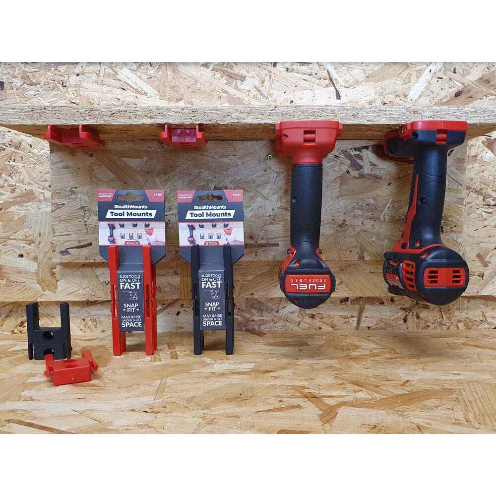 StealthMounts Milwaukee M18 Tool Mounts - 4pk