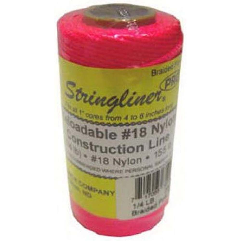 Stringliner 250' Braided Fluorescent Pink Replacement Line Roll