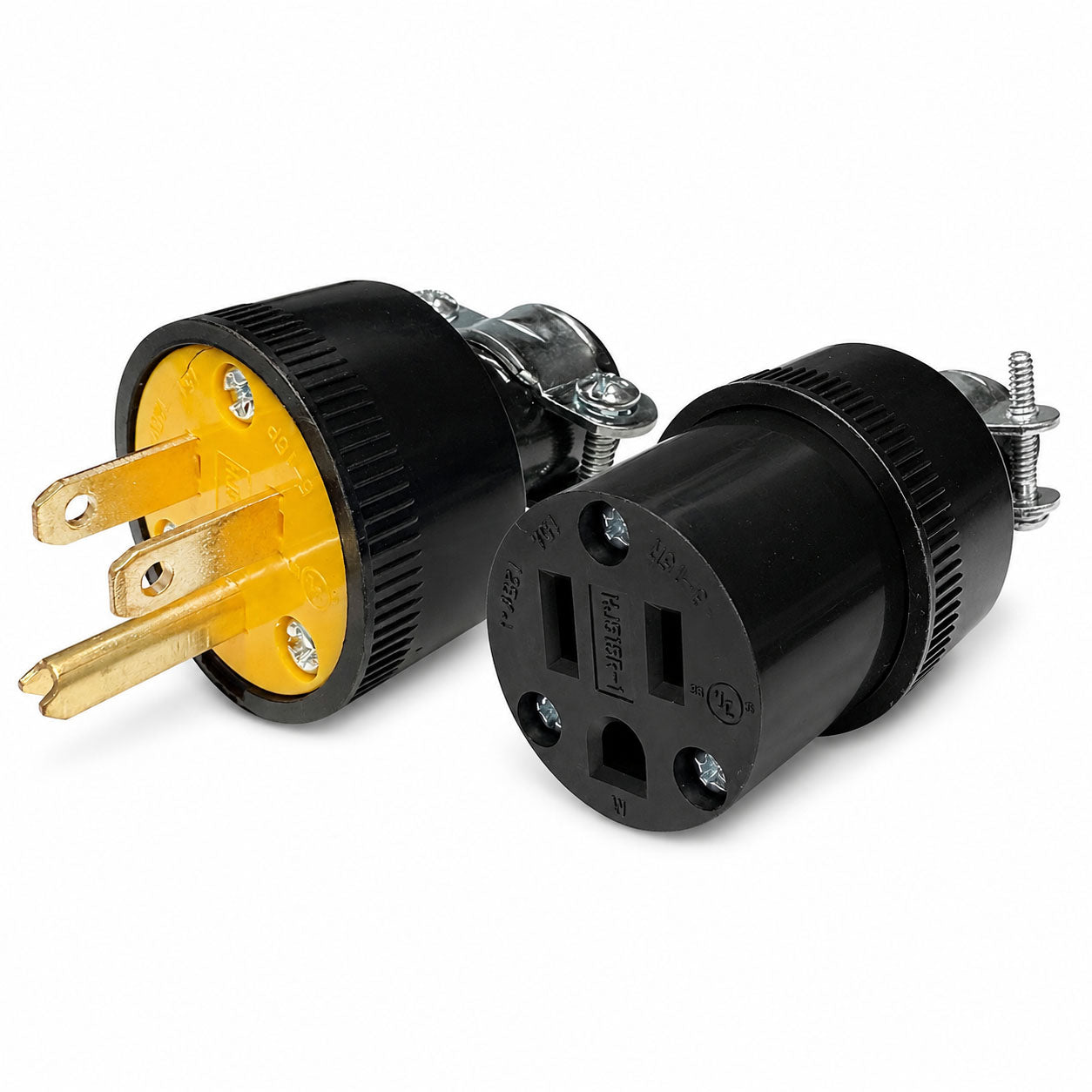 Summit 15A/125V Plug & Connector - Black