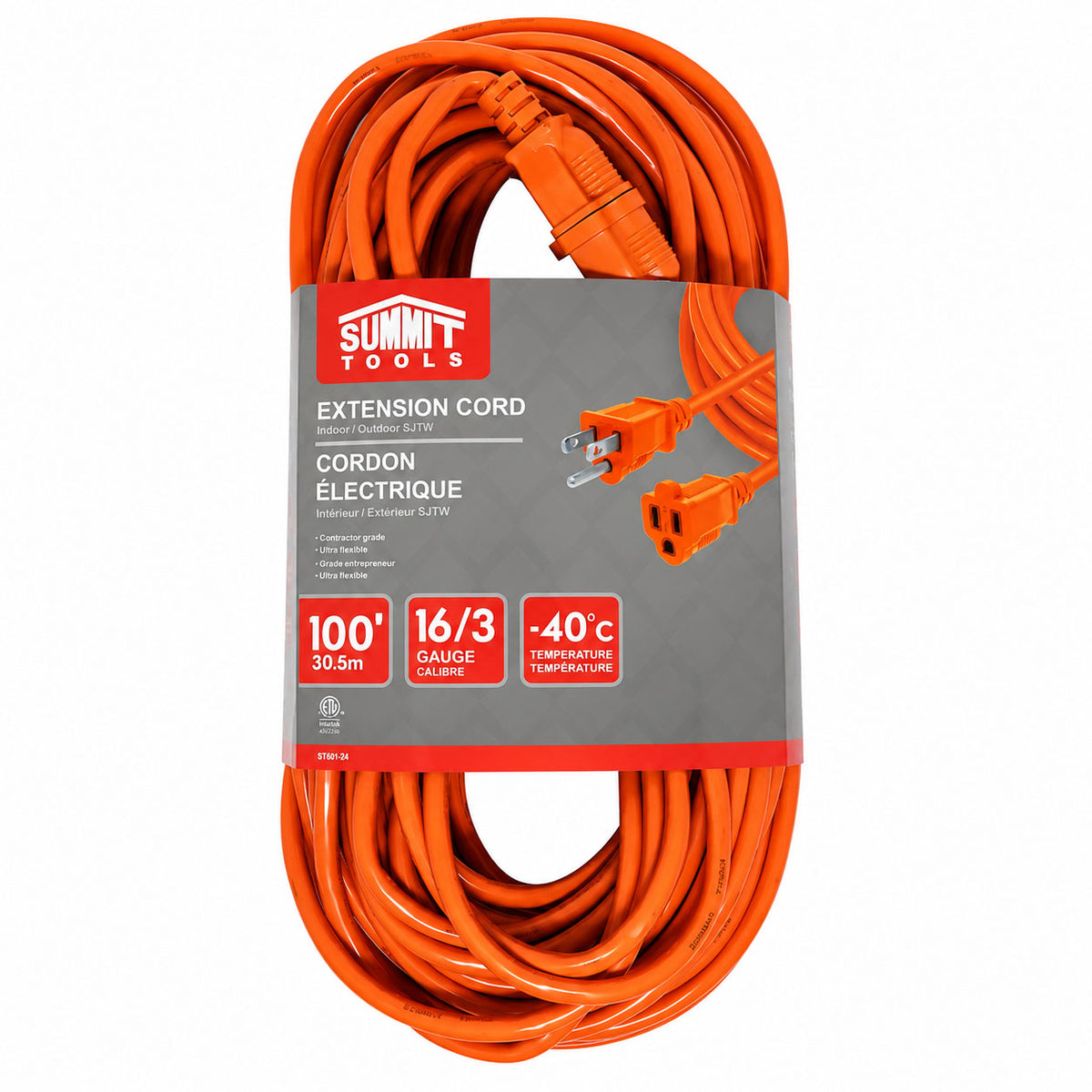 Summit 16/3 Gauge All-Weather Extension Cord