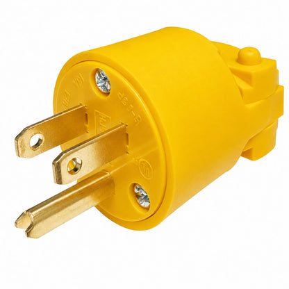 Summit 15A/125V Plug & Connector - Yellow