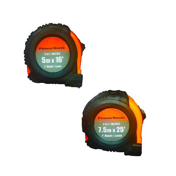 PowerSonic 2pc SAE/Metric Tape Measure Set