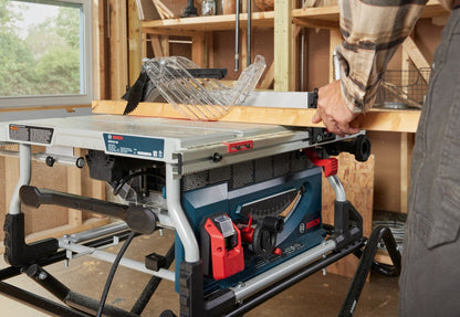 Bosch GTS15-10 15 Amp 10 Inch Portable Jobsite Table Saw with Gravity-Rise Wheeled Stand