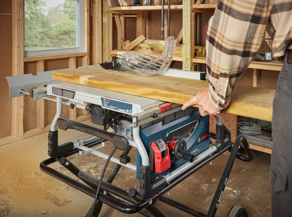 Bosch GTS15-10 15 Amp 10 Inch Portable Jobsite Table Saw with Gravity-Rise Wheeled Stand