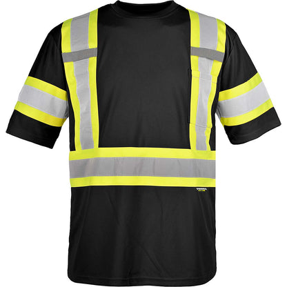 TERRA Hi-Vis Short Sleeve T-Shirt Black - Medium