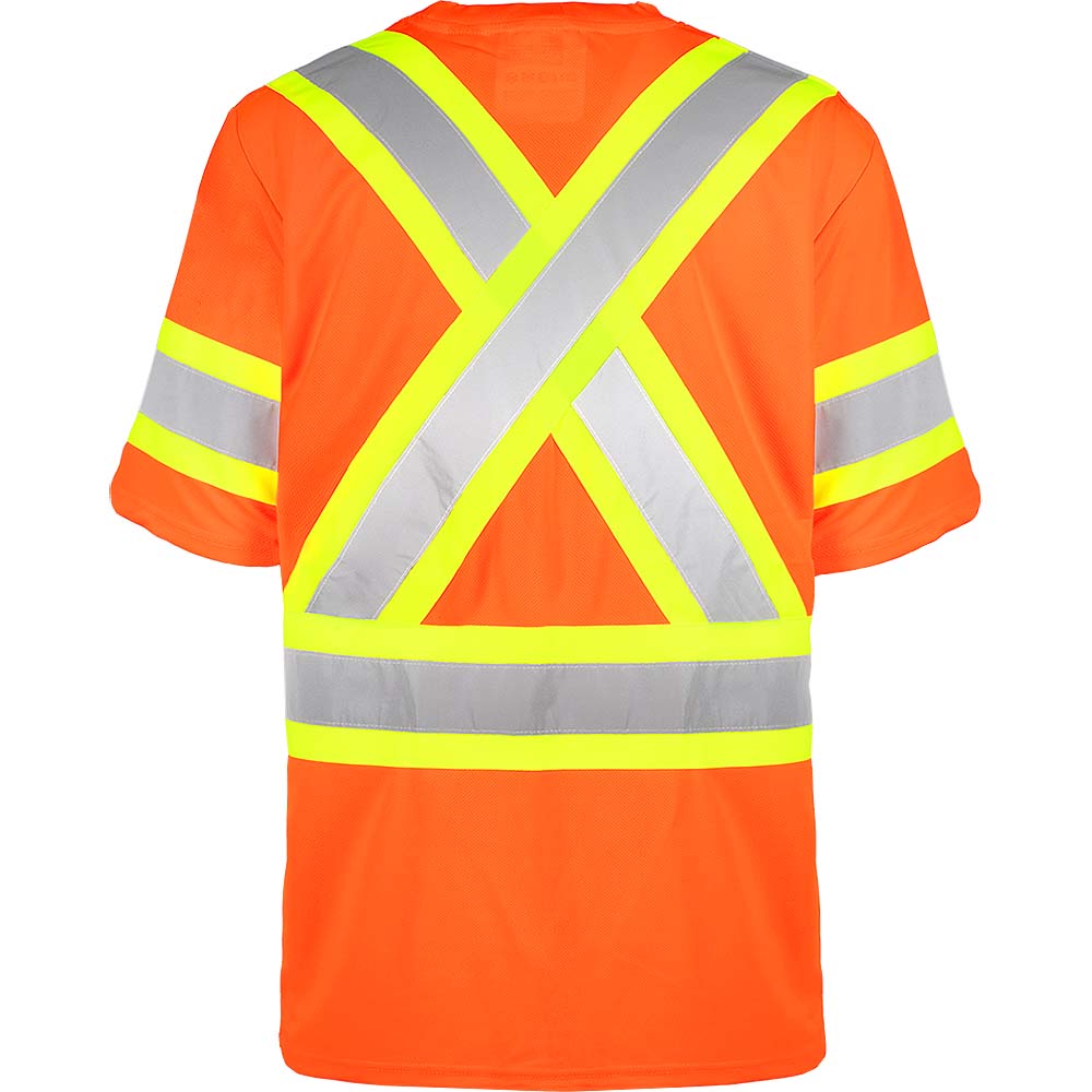 TERRA Hi-Vis Short Sleeve T-Shirt Orange - Medium