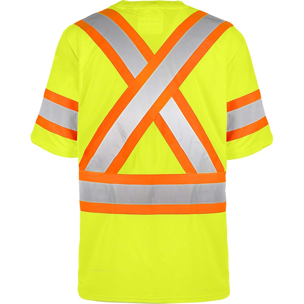 TERRA Hi-Vis Short Sleeve T-Shirt Yellows - Large