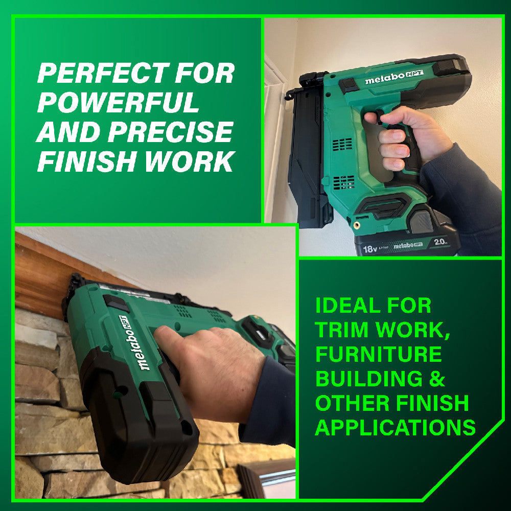 Metabo HPT NT1850DGM 18V Cordless Compact 18-Gauge 2 Inch Brad Nailer Kit